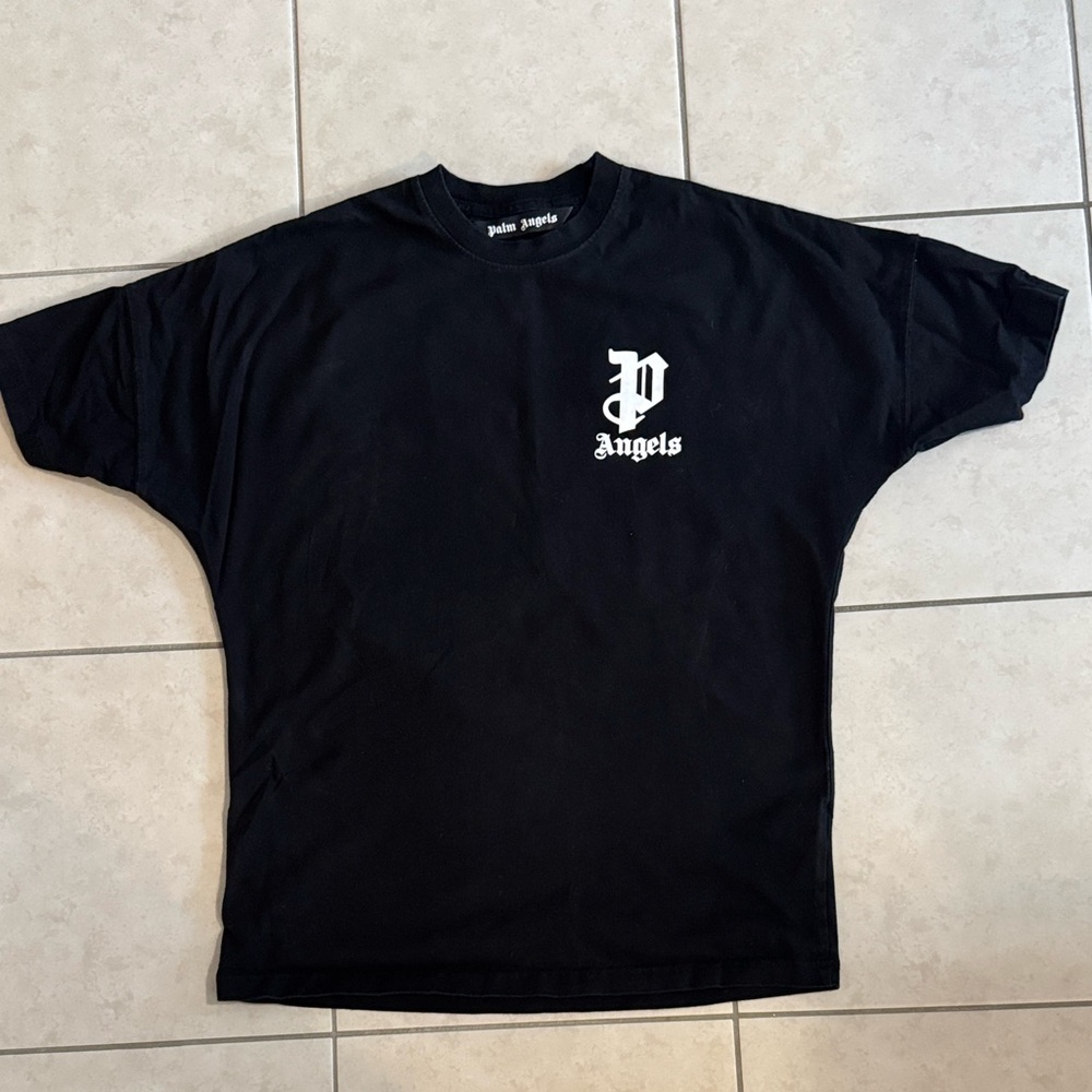 Palm Angels Black Short Sleeve Tee (Rep)